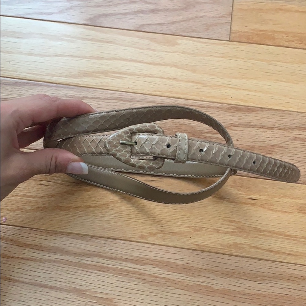 VINTAGE GENUINE SNAKE SKIN BELT